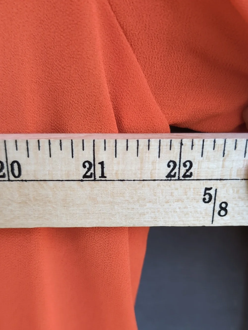 Michael Kors Classic Orange V-Neck Long Sleeve Blouse Size Large